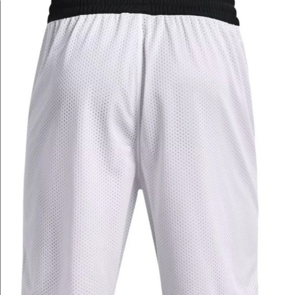 Under Armour Project Rock Mens Iron Paradise White Mesh Shorts 1361618 Sz - Picture 3 of 9